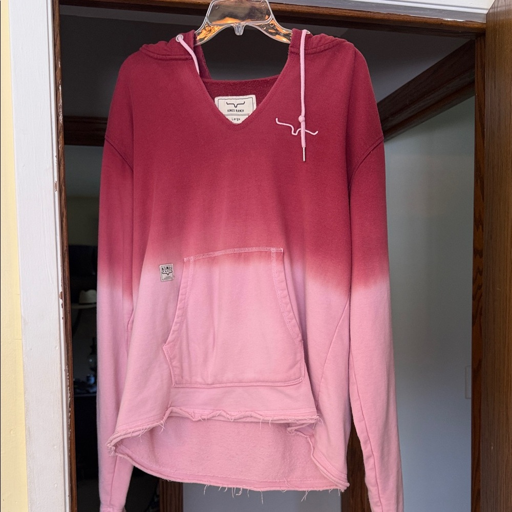 Kimes Ranch Gradient Red Pink Hoodie